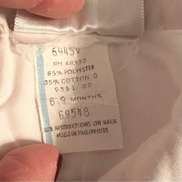 Vintage Petit Jouet 3pc Outfit Baby 6-9m Crane Truck Overalls Shirt Knit Booties - Picture 9 of 12